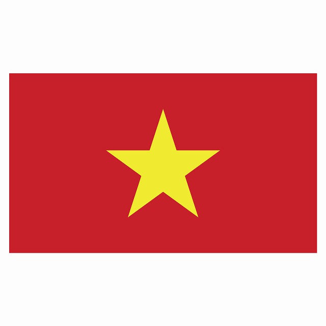270x155mm ベトナム Vietnam 国旗 ステッカー