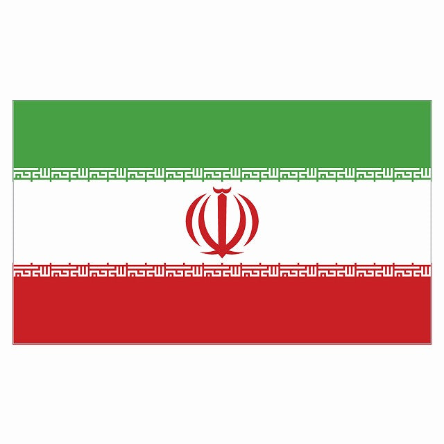 210x121mm イラン Iran 国旗 ステッカー