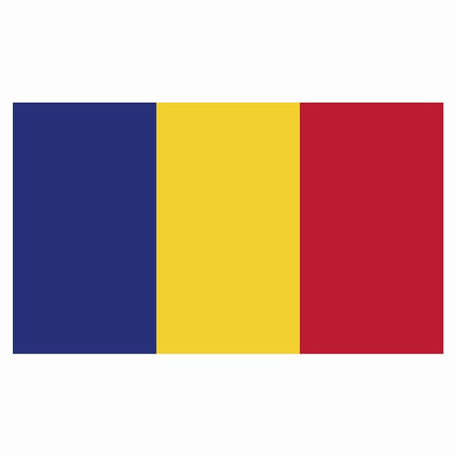 180x103mm ルーマニア Rumania 国旗 ステッカー