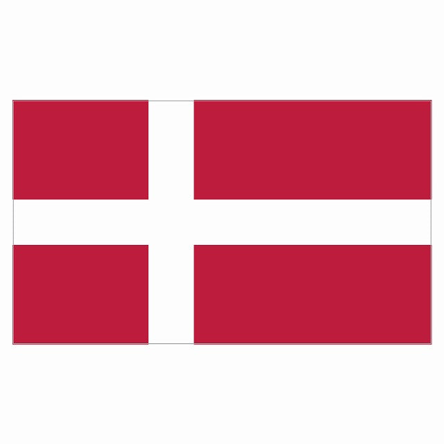210x121mm デンマーク Denmark 国旗 ステッカー