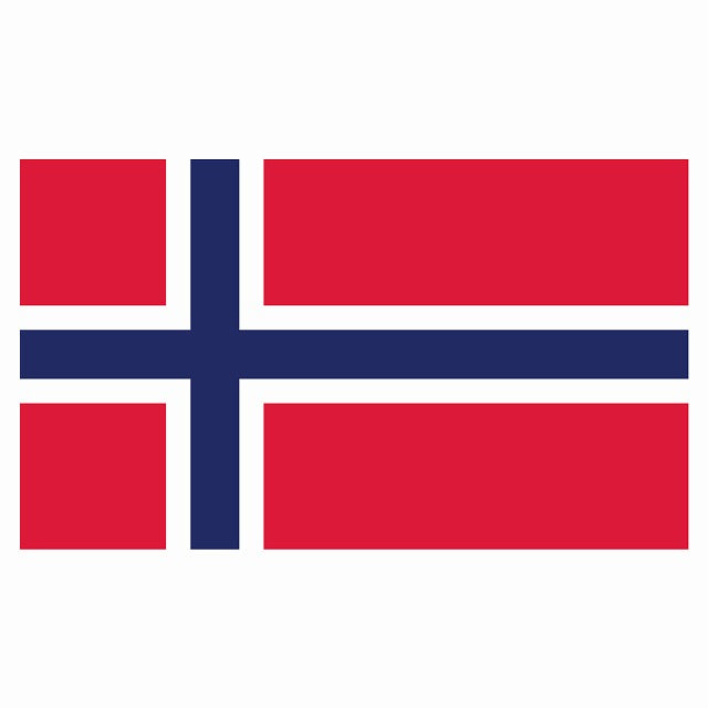 150x86mm ノルウェー Norway 国旗 ステッカー