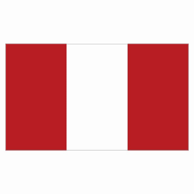 180x103mm ペルー Peru 国旗 ステッカー