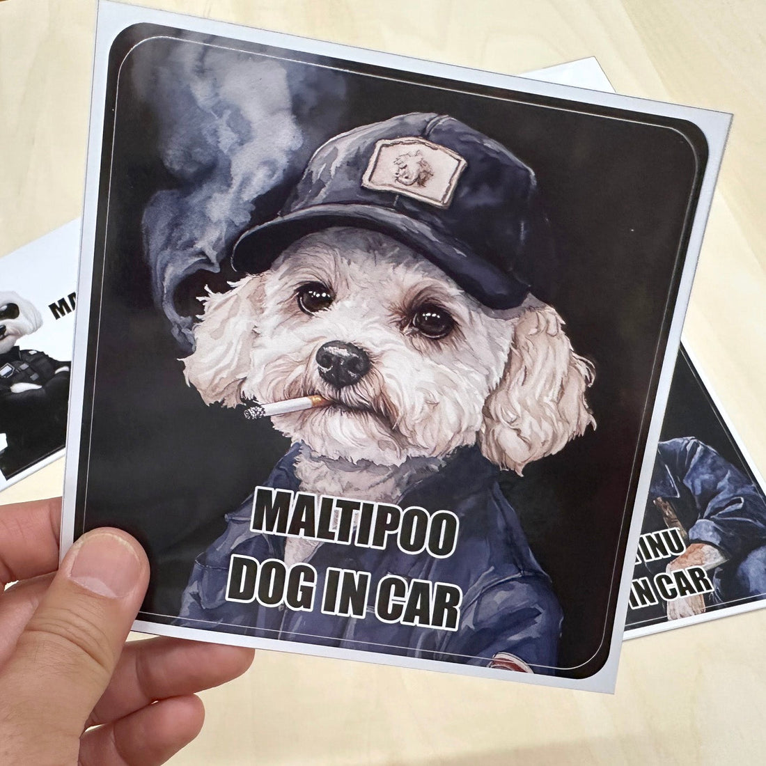 うちの子は守る側。DOG IN CAR ステッカー 90犬種以上対応