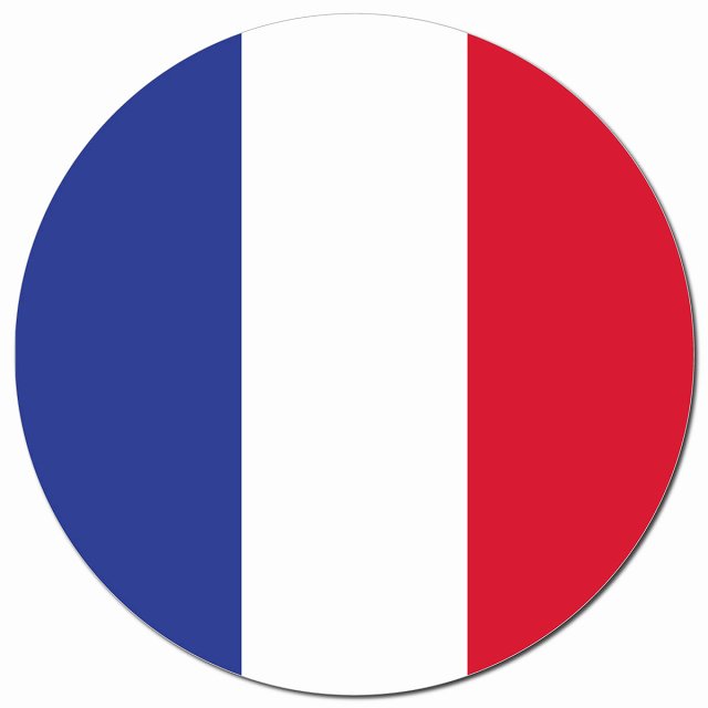 フランス 国旗 France 給油口 マグネット 車用 直径13cm 丸型 カーマグネット 表示プレート
