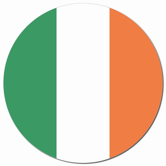 アイルランド 国旗 Ireland 給油口 マグネット 車用 直径13cm 丸型 カーマグネット 表示プレート