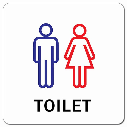 トイレ 御手洗 TOILET 男女 Gタイプ ピクトサイン マグネット 正方形 13x13cm マグネットサイン 案内表示 施設用 ピクトグラム