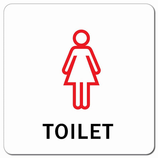 トイレ 御手洗 TOILET 女 Gタイプ ピクトサイン マグネット 正方形 13x13cm マグネットサイン 案内表示 施設用 ピクトグラム