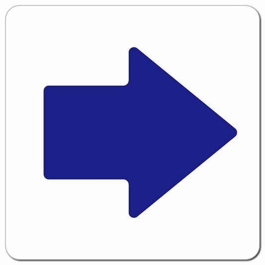 矢印 Bタイプ 上下左右 ピクトサイン マグネット 正方形 13x13cm