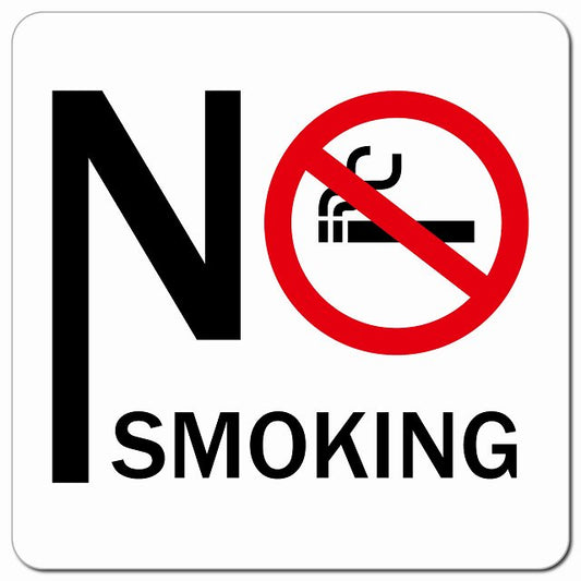 No smoking Aタイプ ピクトサイン マグネット 正方形 13x13cm マグネットサイン 表示プレート ピクトグラム