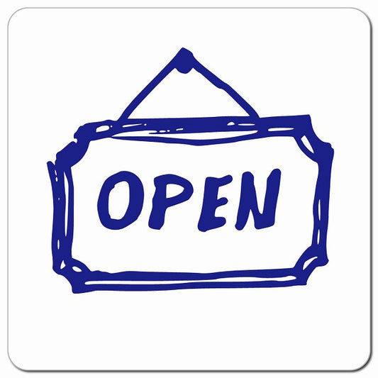 OPEN ピクトサイン マグネット 正方形 13x13cm マグネットサイン 店舗用 ピクトグラム
