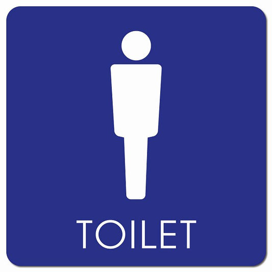 トイレ 御手洗 TOILET トイレマーク A2 男 MENS ピクトサイン マグネット 正方形 13x13cm マグネットサイン 案内表示 施設用 ピクトグラム