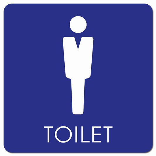 トイレ 御手洗 TOILET トイレマーク C2 男 MENS ピクトサイン マグネット 正方形 13x13cm マグネットサイン 案内表示 施設用 ピクトグラム