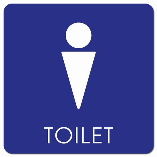 トイレ 御手洗 TOILET トイレマーク D2 男 MENS ピクトサイン マグネット 正方形 13x13cm マグネットサイン 案内表示 施設用 ピクトグラム