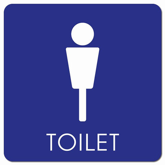 トイレ 御手洗 TOILET トイレマーク E2 男 MENS ピクトサイン マグネット 正方形 13x13cm マグネットサイン 案内表示 施設用 ピクトグラム