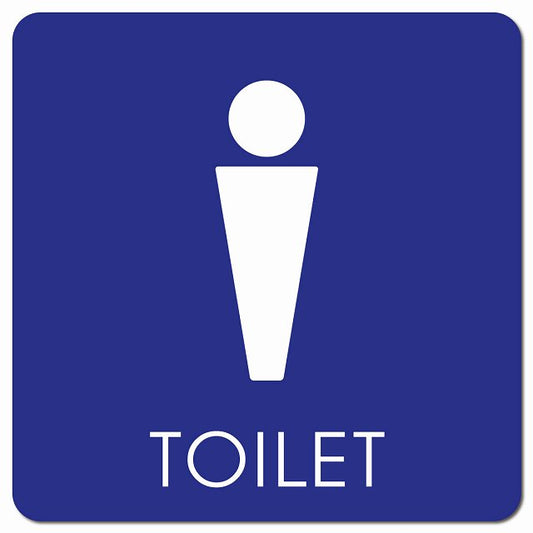 トイレ 御手洗 TOILET トイレマーク F2 男 MENS ピクトサイン マグネット 正方形 13x13cm マグネットサイン 案内表示 施設用 ピクトグラム