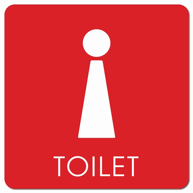 トイレ 御手洗 TOILET トイレマーク F2 女 WOMENS ピクトサイン マグネット 正方形 13x13cm マグネットサイン 案内表示 施設用 ピクトグラム