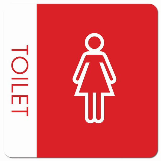 トイレ 御手洗 TOILET トイレマーク G1 女 WOMENS ピクトサイン マグネット 正方形 13x13cm マグネットサイン 案内表示 施設用 ピクトグラム
