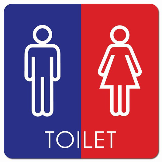 トイレ 御手洗 TOILET トイレマーク G2 男女 ピクトサイン マグネット 正方形 13x13cm マグネットサイン 案内表示 施設用 ピクトグラム