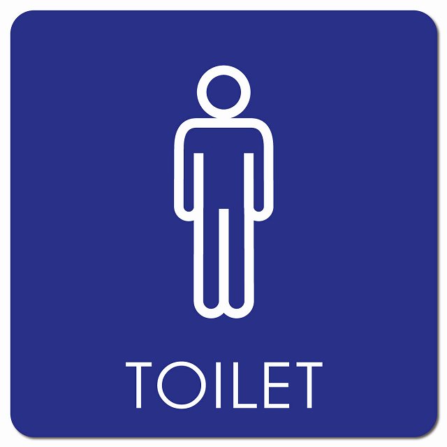 トイレ 御手洗 TOILET トイレマーク G2 男 MENS ピクトサイン マグネット 正方形 13x13cm マグネットサイン 案内表示 施設用 ピクトグラム