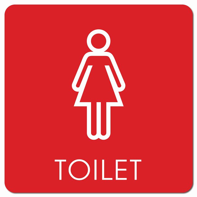 トイレ 御手洗 TOILET トイレマーク G2 女 WOMENS ピクトサイン マグネット 正方形 13x13cm マグネットサイン 案内表示 施設用 ピクトグラム