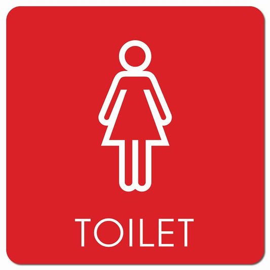 トイレ 御手洗 TOILET トイレマーク G2 女 WOMENS ピクトサイン マグネット 正方形 13x13cm マグネットサイン 案内表示 施設用 ピクトグラム