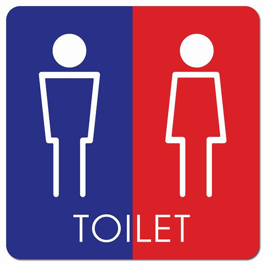 トイレ 御手洗 TOILET トイレマーク H2 男女 ピクトサイン マグネット 正方形 13x13cm マグネットサイン 案内表示 施設用 ピクトグラム