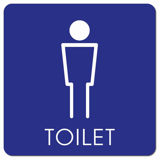 トイレ 御手洗 TOILET トイレマーク H2 男 MENS ピクトサイン マグネット 正方形 13x13cm マグネットサイン 案内表示 施設用 ピクトグラム