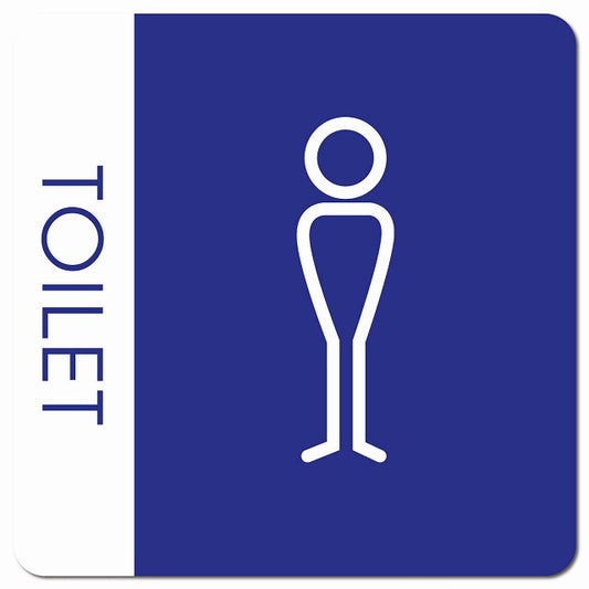 トイレ 御手洗 TOILET トイレマーク J1 男 MENS ピクトサイン マグネット 正方形 13x13cm マグネットサイン 案内表示 施設用 ピクトグラム