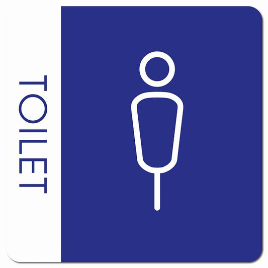 トイレ 御手洗 TOILET トイレマーク K1 男 MENS ピクトサイン マグネット 正方形 13x13cm マグネットサイン 案内表示 施設用 ピクトグラム