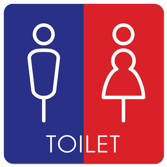 トイレ 御手洗 TOILET トイレマーク K2 男女 ピクトサイン マグネット 正方形 13x13cm マグネットサイン 案内表示 施設用 ピクトグラム