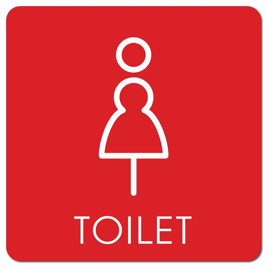 トイレ 御手洗 TOILET トイレマーク K2 女 WOMENS ピクトサイン マグネット 正方形 13x13cm マグネットサイン 案内表示 施設用 ピクトグラム