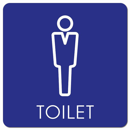 トイレ 御手洗 TOILET トイレマーク L2 男 MENS ピクトサイン マグネット 正方形 13x13cm マグネットサイン 案内表示 施設用 ピクトグラム