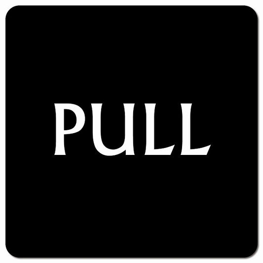 PULL ブラック 英語表記 ピクトサイン マグネット 正方形 13x13cm マグネットサイン 表示プレート ピクトグラム