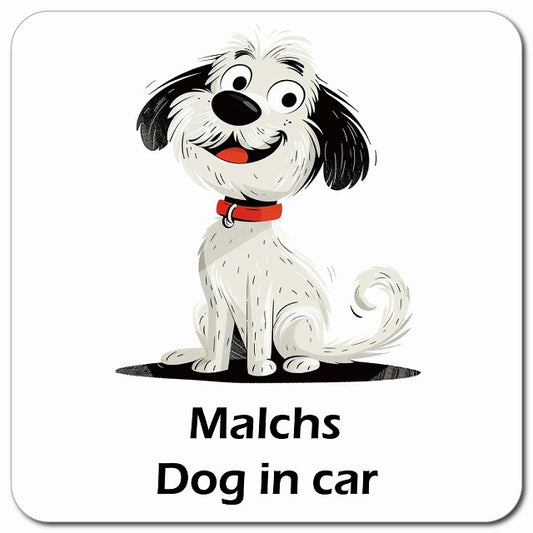 Malchs マルックス 車用 アメリカン カートゥーン スタイル アニメ風 マグネット 13x13cm 正方形