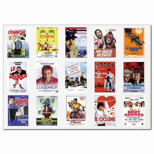 イタリアンヴィンテージムービーポスター・Fグループ 15柄 A4サイズ まとめて 詰め合わせ