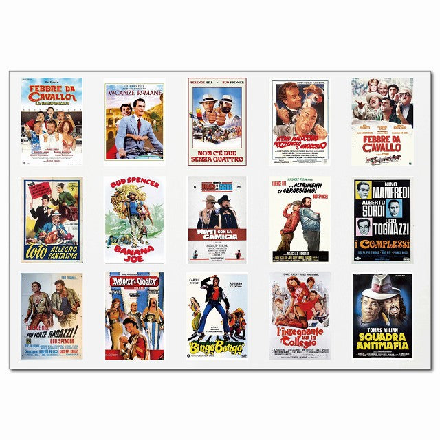 イタリアンヴィンテージムービーポスター・Gグループ 15柄 A4サイズ まとめて 詰め合わせ