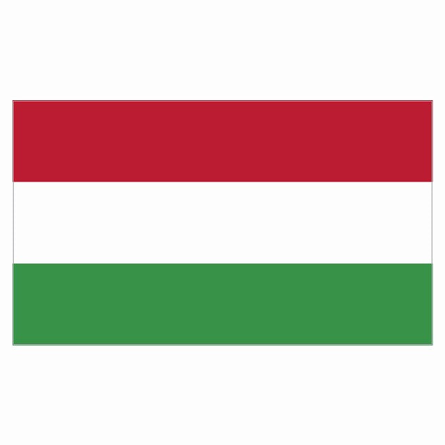 150x86mm ハンガリー Hungary 国旗 ステッカー