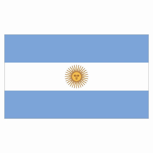 210x121mm アルゼンチン Argentine 国旗 ステッカー
