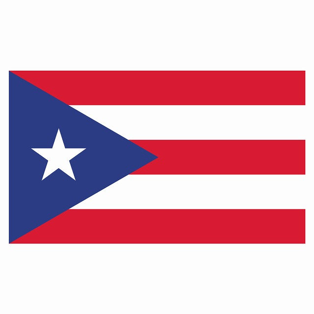 210x121mm プエルトリコ Puerto Rico 国旗 ステッカー シール サインステッカー