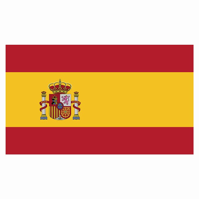 210x121mm スペイン Spain 国旗 ステッカー シール サインステッカー