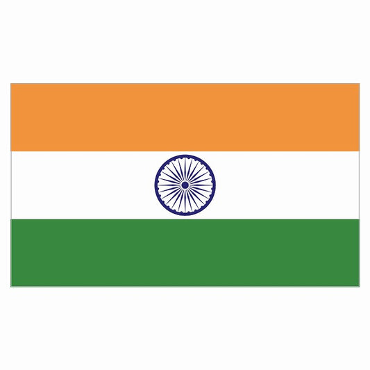 270x155mm インド India 国旗 ステッカー