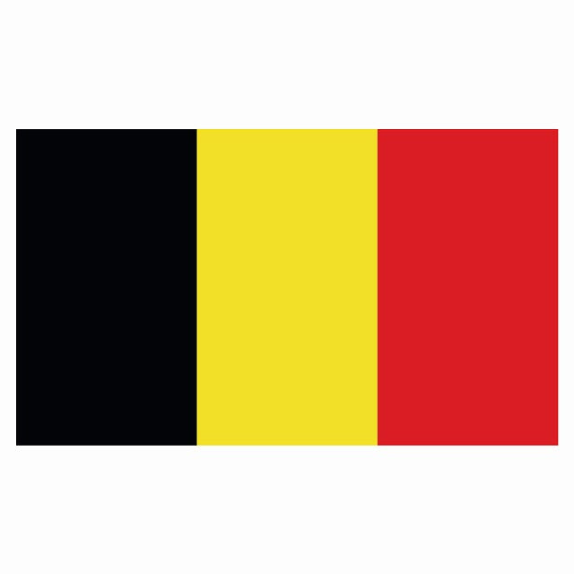 180x103mm ベルギー Belgium 国旗 ステッカー シール サインステッカー