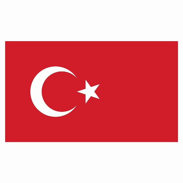 150x86mm トルコ Turkey 国旗 ステッカー