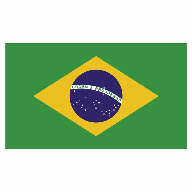 150x86mm ブラジル Brazil 国旗 ステッカー