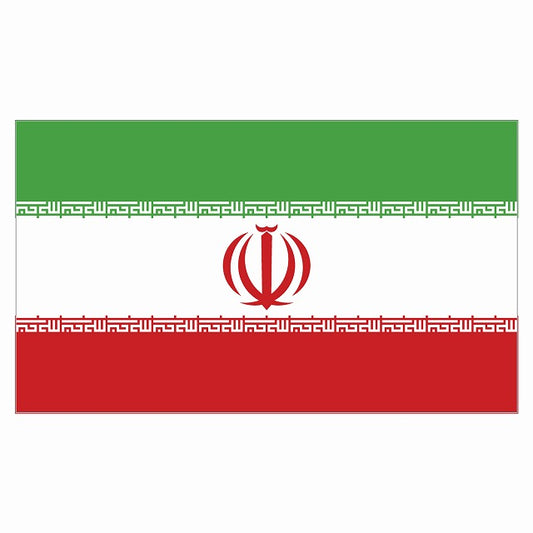 180x103mm イラン Iran 国旗 ステッカー