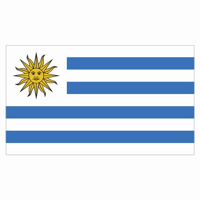 210x121mm ウルグアイ Uruguay 国旗 ステッカー シール サインステッカー