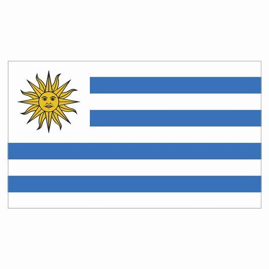 210x121mm ウルグアイ Uruguay 国旗 ステッカー
