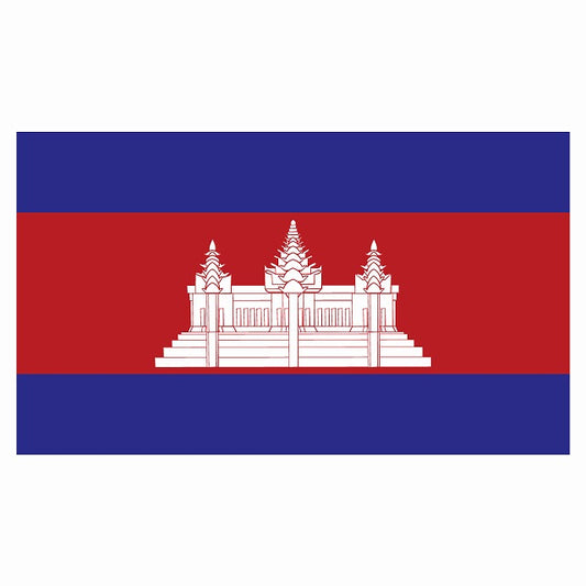210x121mm カンボジア Cambodia 国旗 ステッカー
