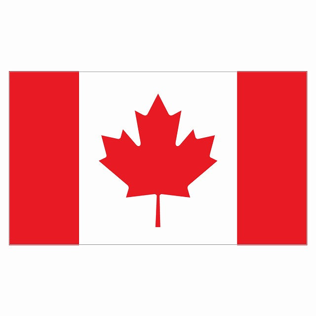 180x103mm カナダ Canada 国旗 ステッカー