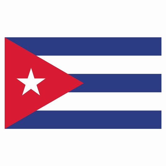 180x103mm キューバ Cuba 国旗 ステッカー